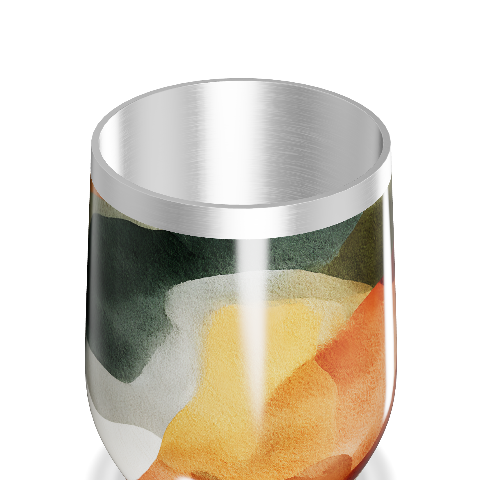 Copo Térmico Slim - Abstrato Colorido Aço