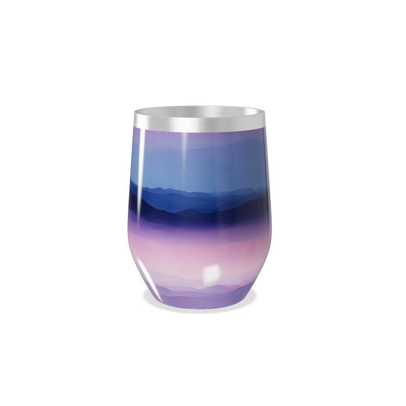 Copo Térmico Slim - Degradê Azul e Rosa Inox