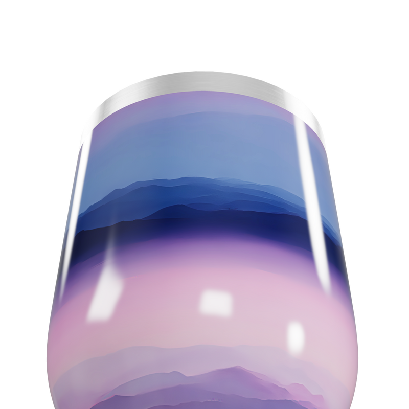 Copo Térmico Slim - Degradê Azul e Rosa Inox