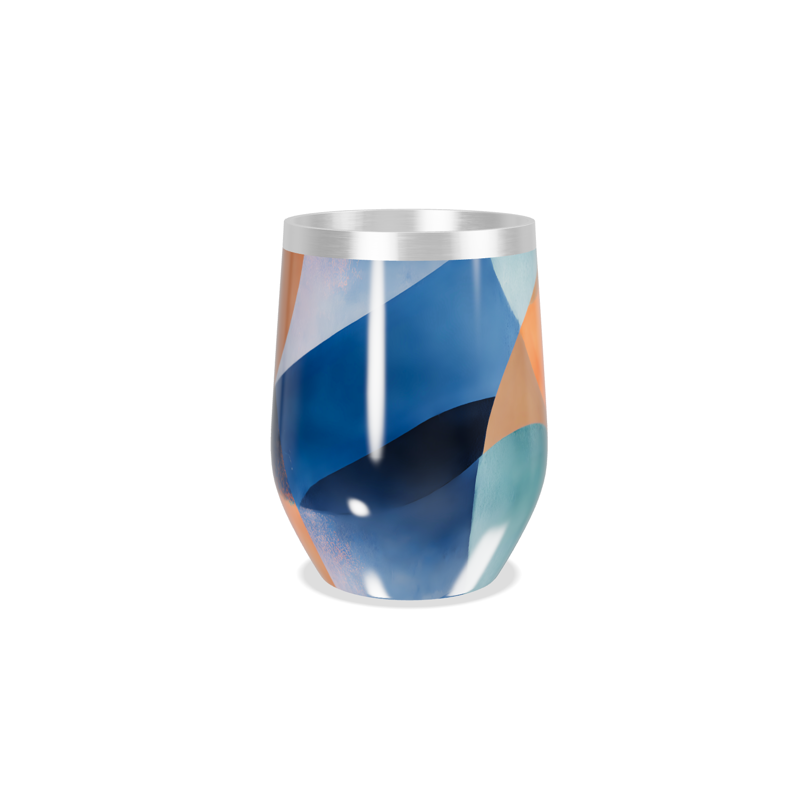 Copo Térmico Slim - Colorido Abstrato Aço Inox