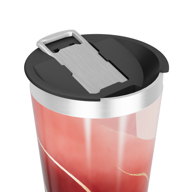 Copo Térmico - Rosa Abstrato Aço Inox