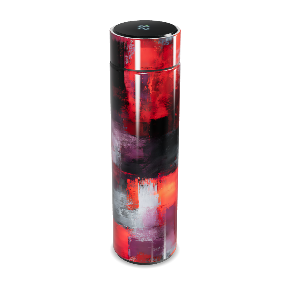 Garrafa Térmica Touch - Estampa Abstrata Colorida