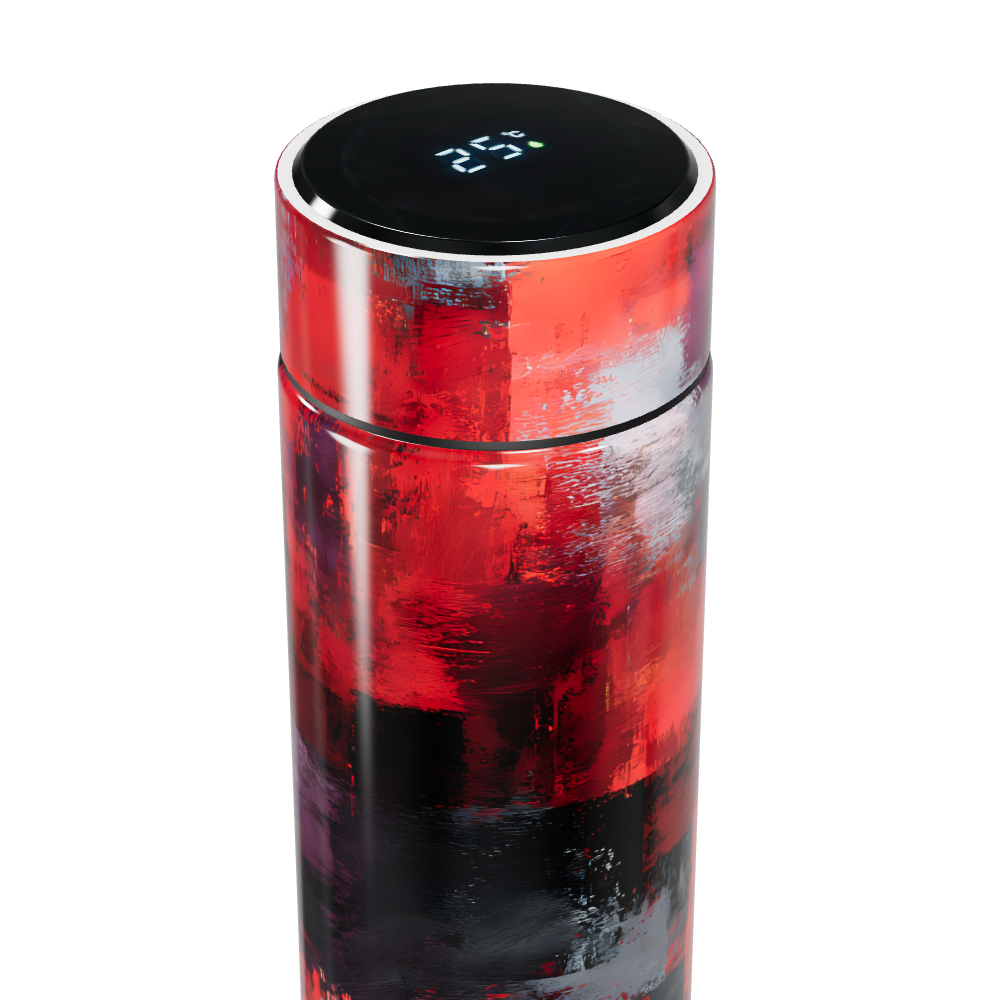 Garrafa Térmica Touch - Estampa Abstrata Colorida