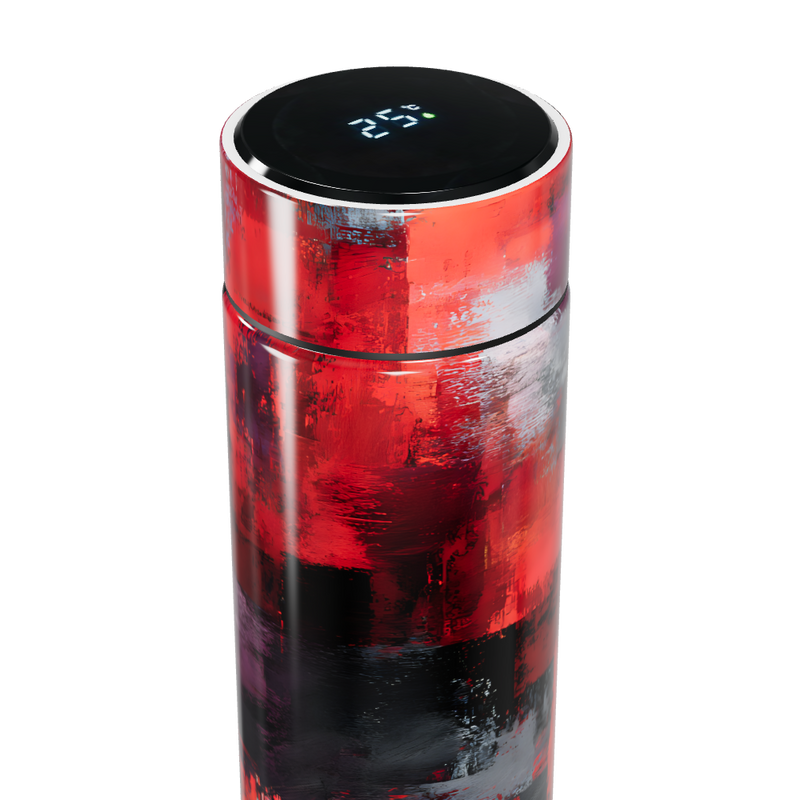 Garrafa Térmica Touch - Estampa Abstrata Colorida