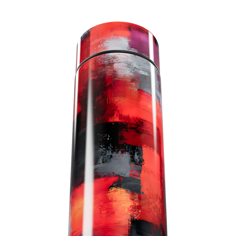 Garrafa Térmica Touch - Estampa Abstrata Colorida