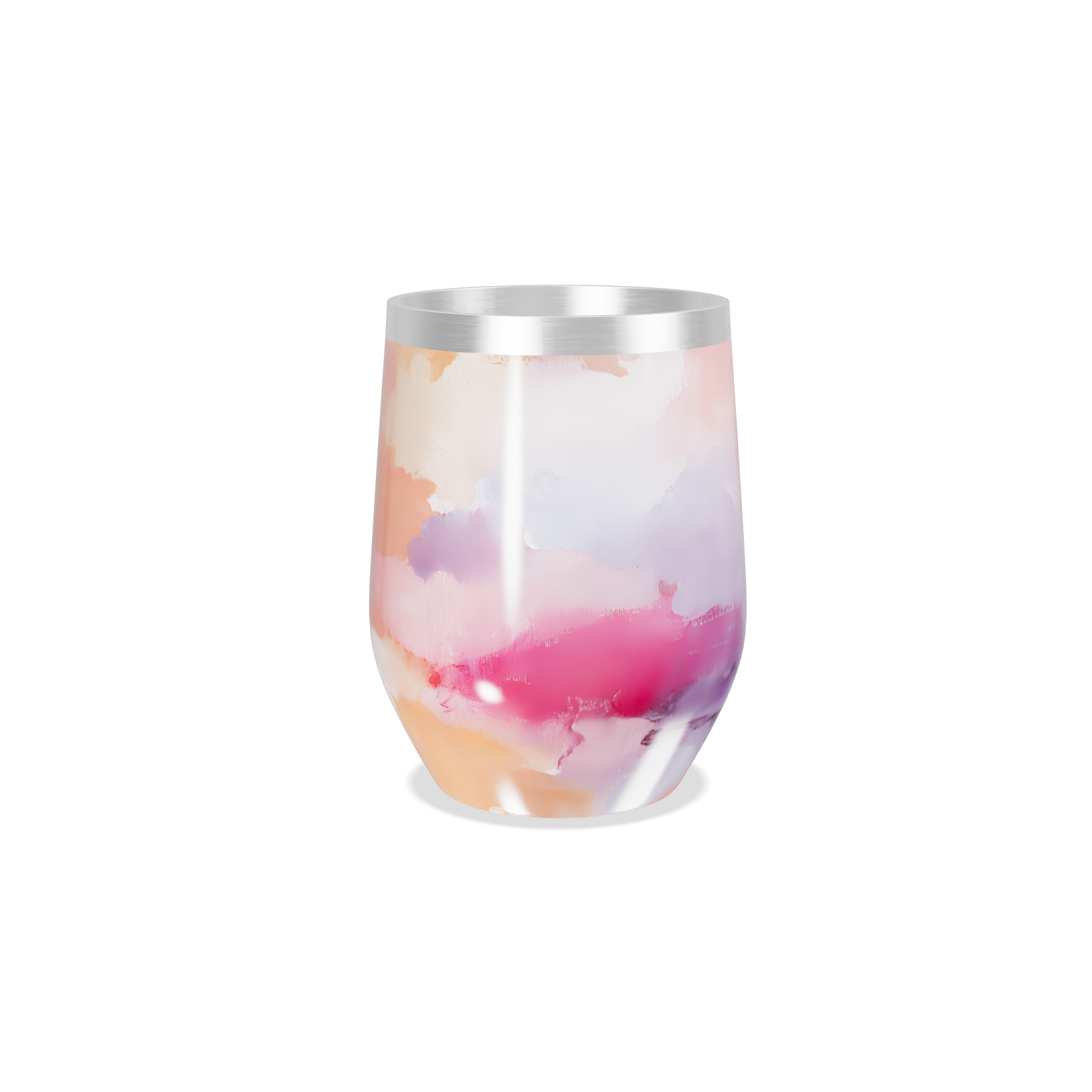 Copo Térmico Slim - Estampa Aquarela Colorida