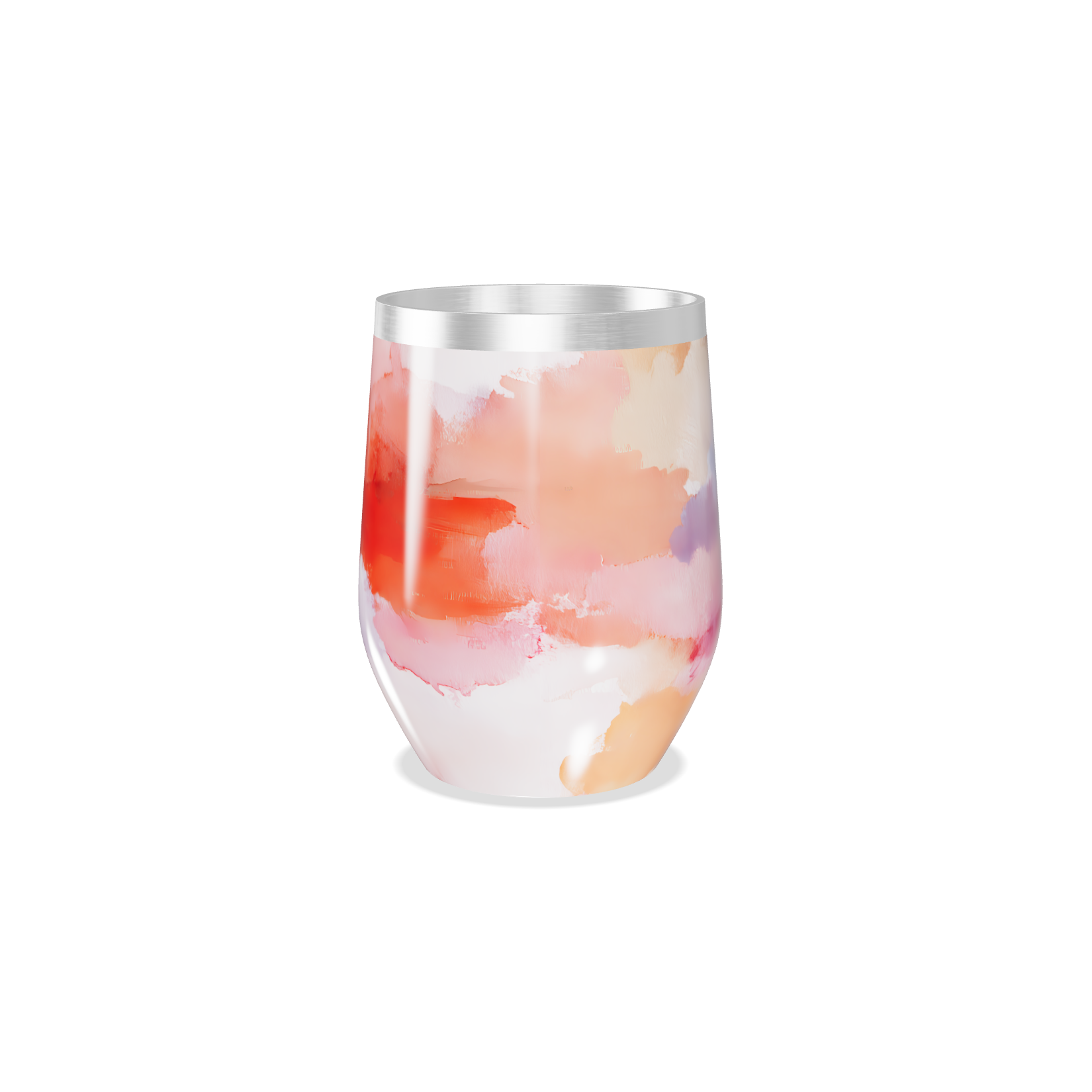 Copo Térmico Slim - Estampa Aquarela Colorida