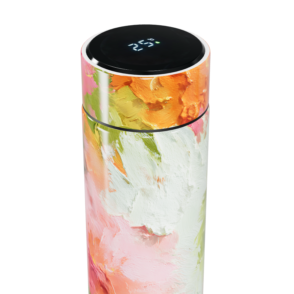 Garrafa Térmica Touch - Estampa Floral Colorida