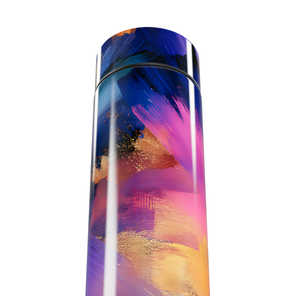 Garrafa Térmica Touch - Estampa Abstrata Colorida