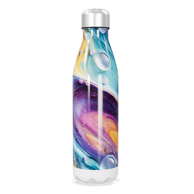 Garrafa Inox - Estampa Cósmica Colorida