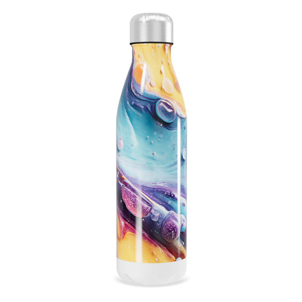 Garrafa Inox - Estampa Cósmica Colorida