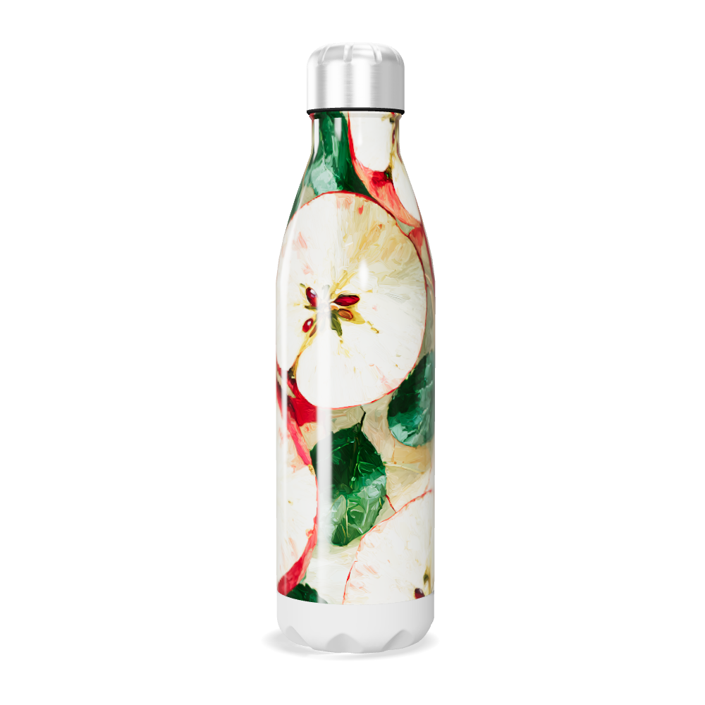 Garrafa Inox Estampa Maçã 500ml