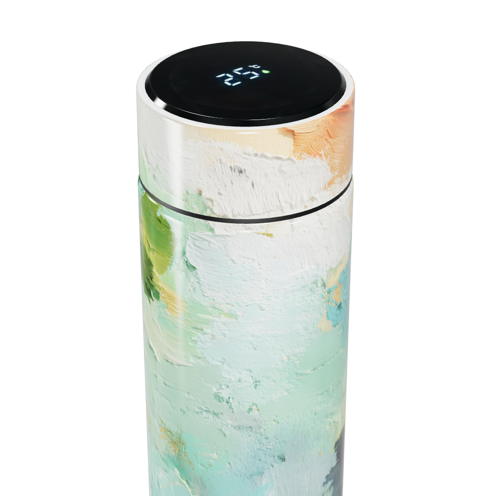 Garrafa Térmica Touch - Estampa Artística Colorida