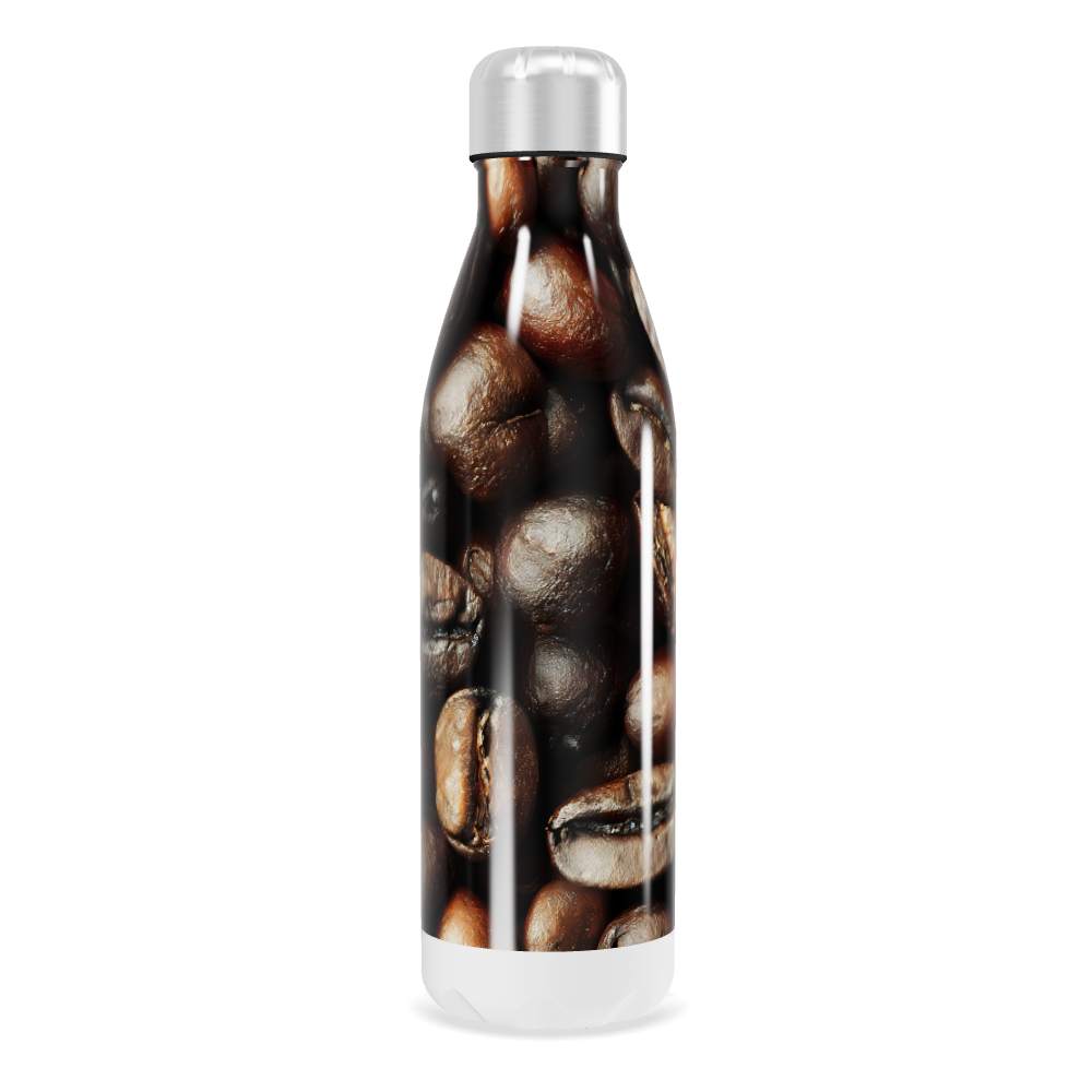 Garrafa Inox - Estampa Grãos de Café