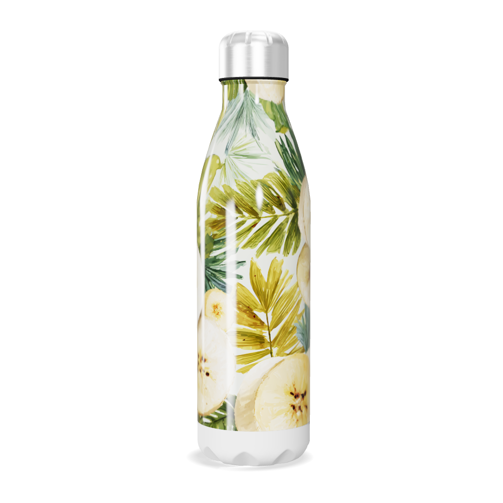 Garrafa Inox Estampa Tropical Bananas