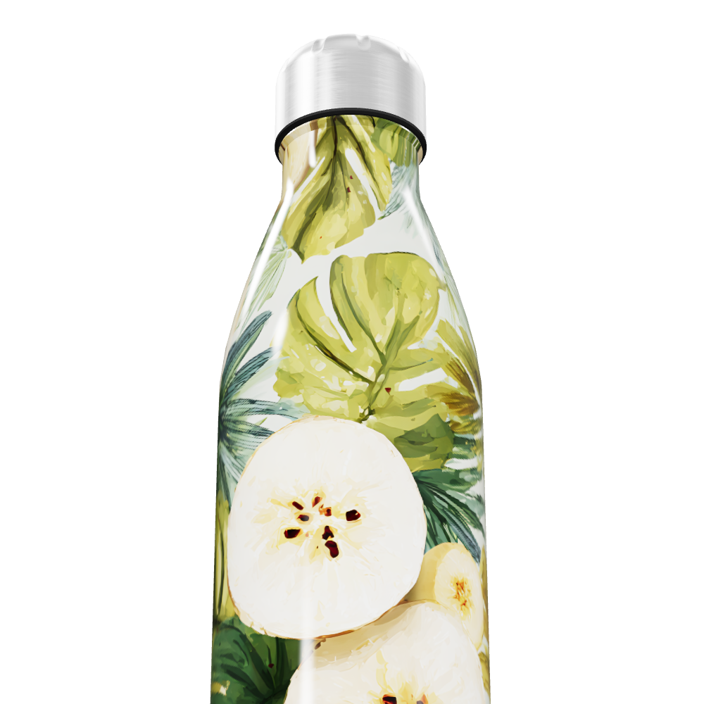 Garrafa Inox Estampa Tropical Bananas
