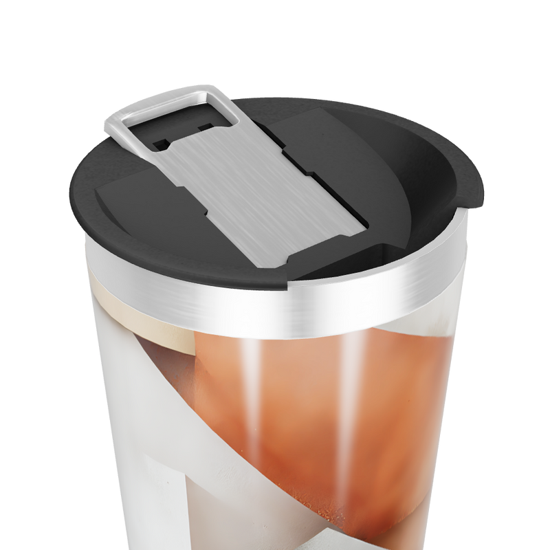 Copo Térmico - Estampa Geométrica Inox