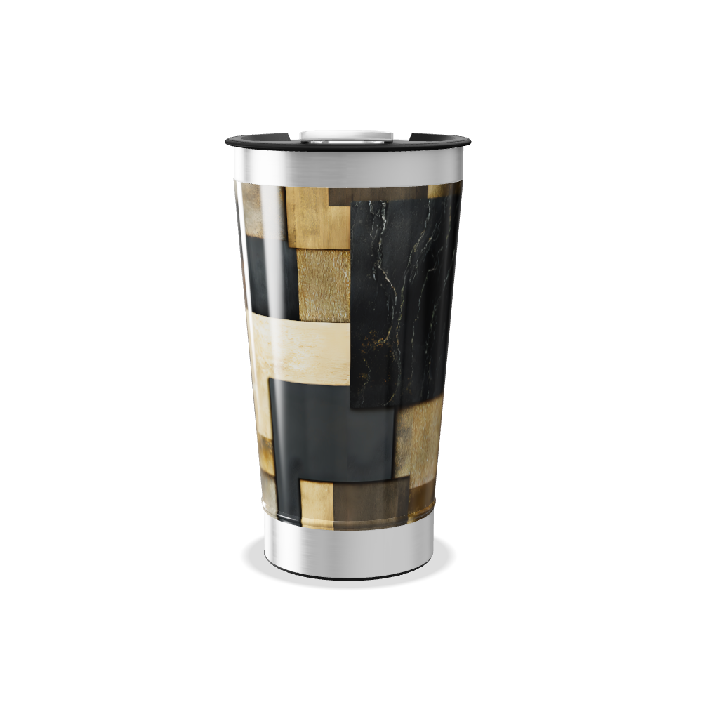 Copo Térmico - Estampa Geométrica Metalizada