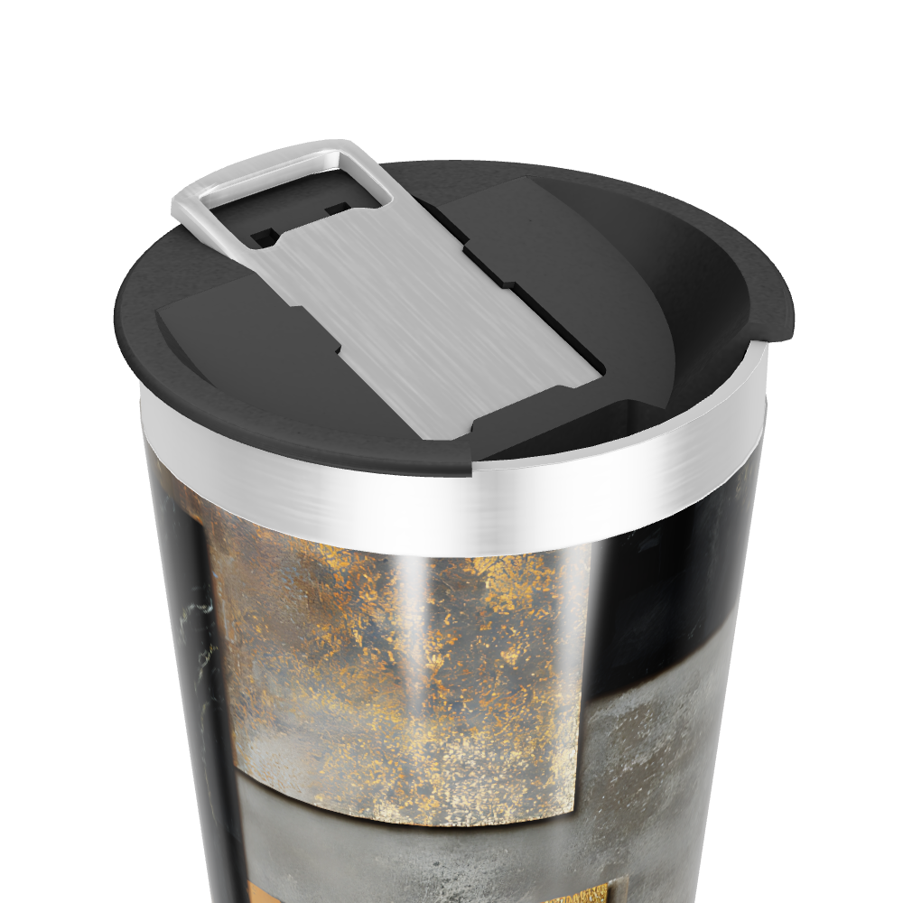 Copo Térmico - Estampa Geométrica Metalizada