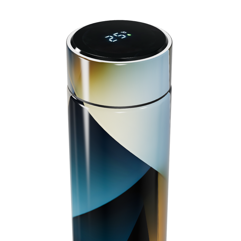 Garrafa Térmica Touch - Estampa Geométrica Colorida