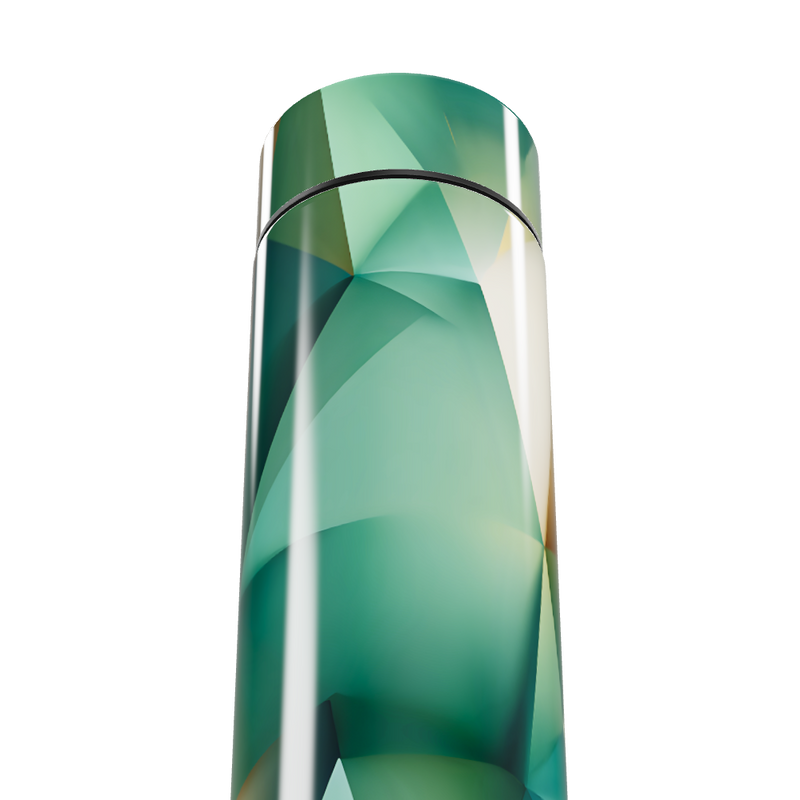 Garrafa Térmica Touch - Verde Geométrica Digital