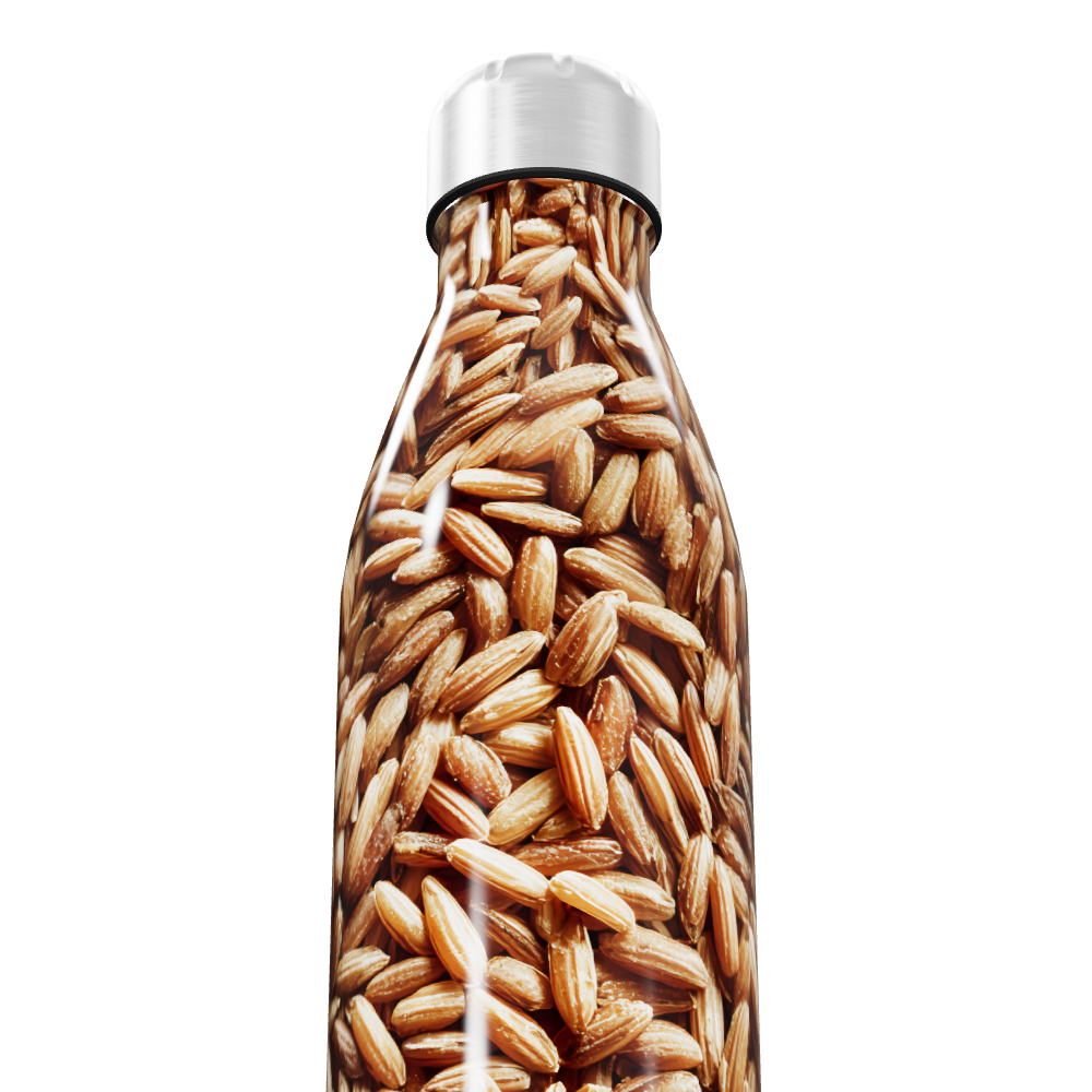 Garrafa Inox - Estampa Grãos de Café