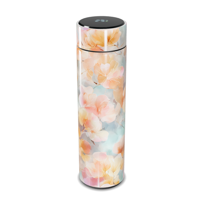 Garrafa Térmica Touch - Floral Digital LED