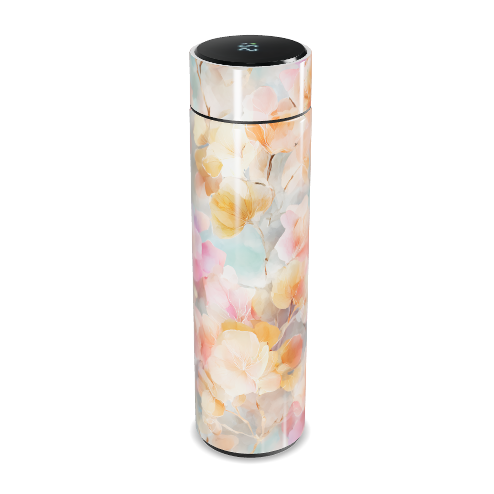Garrafa Térmica Touch - Floral Digital LED