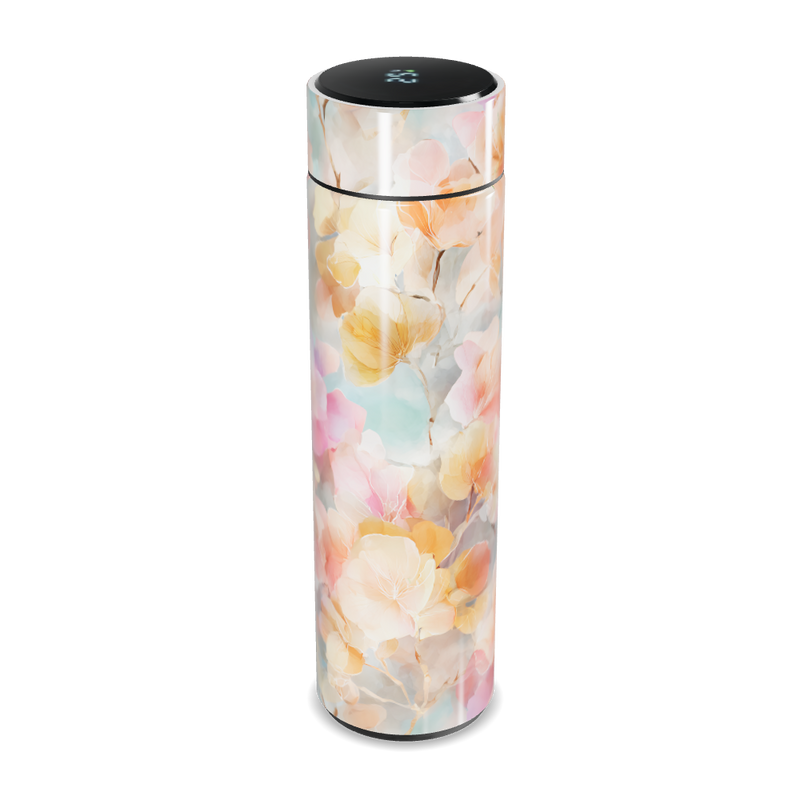 Garrafa Térmica Touch - Floral Digital LED