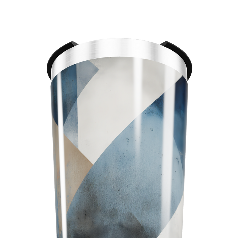 Copo Térmico - Estampa Geométrica Azul