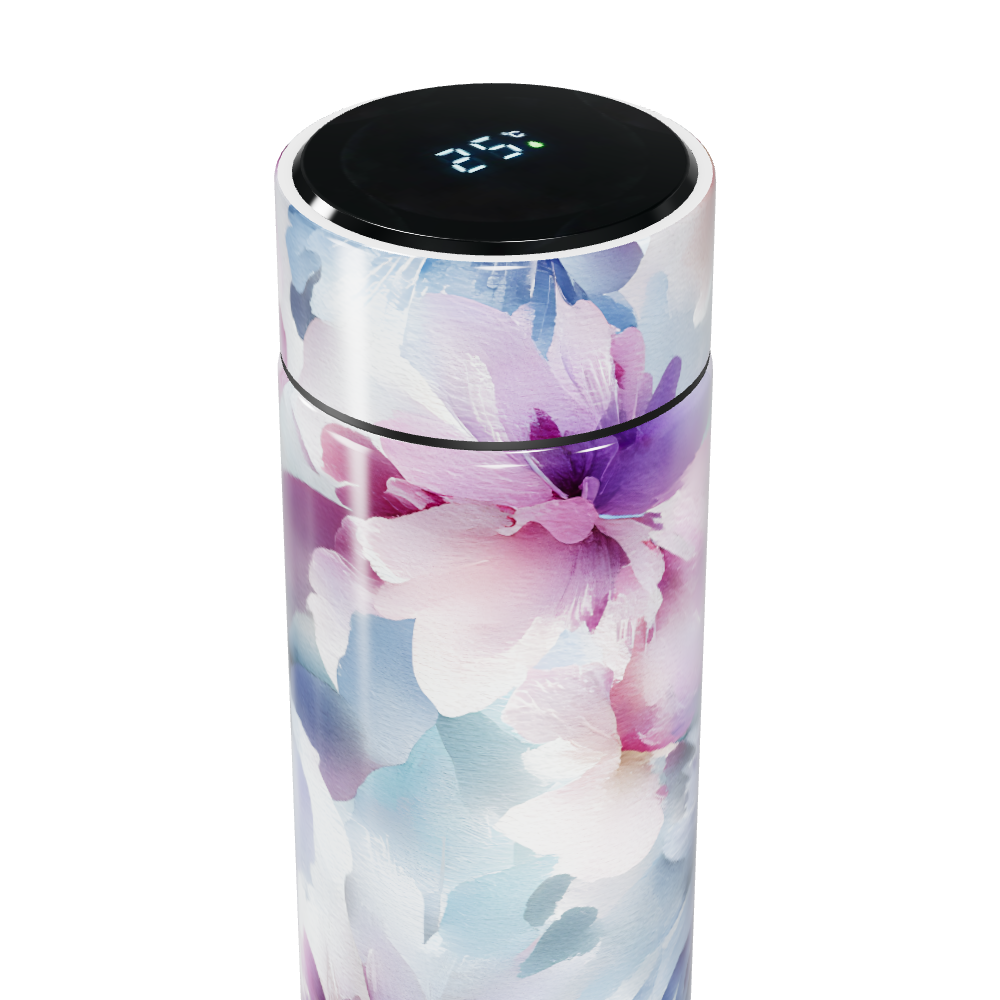 Garrafa Térmica Touch - Floral Colorida Aço Inox