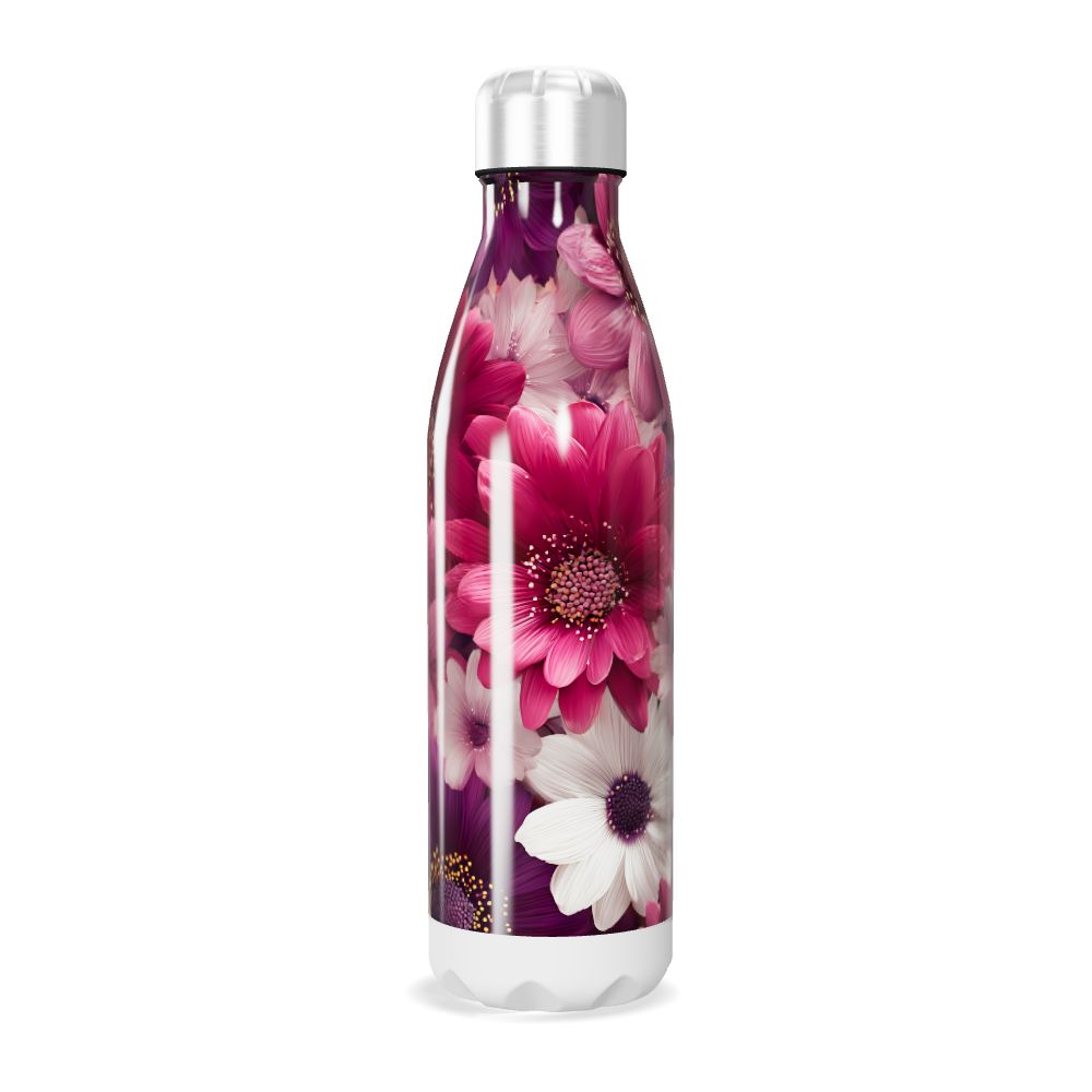 Garrafa Inox - Floral Rosa 500ml