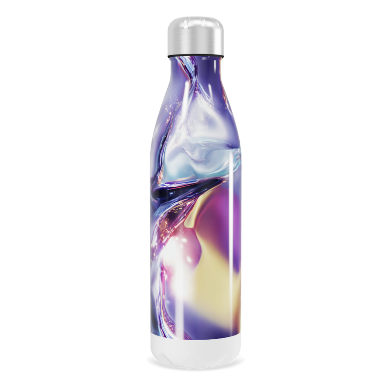 Garrafa Inox - Estampa Colorida Abstrata