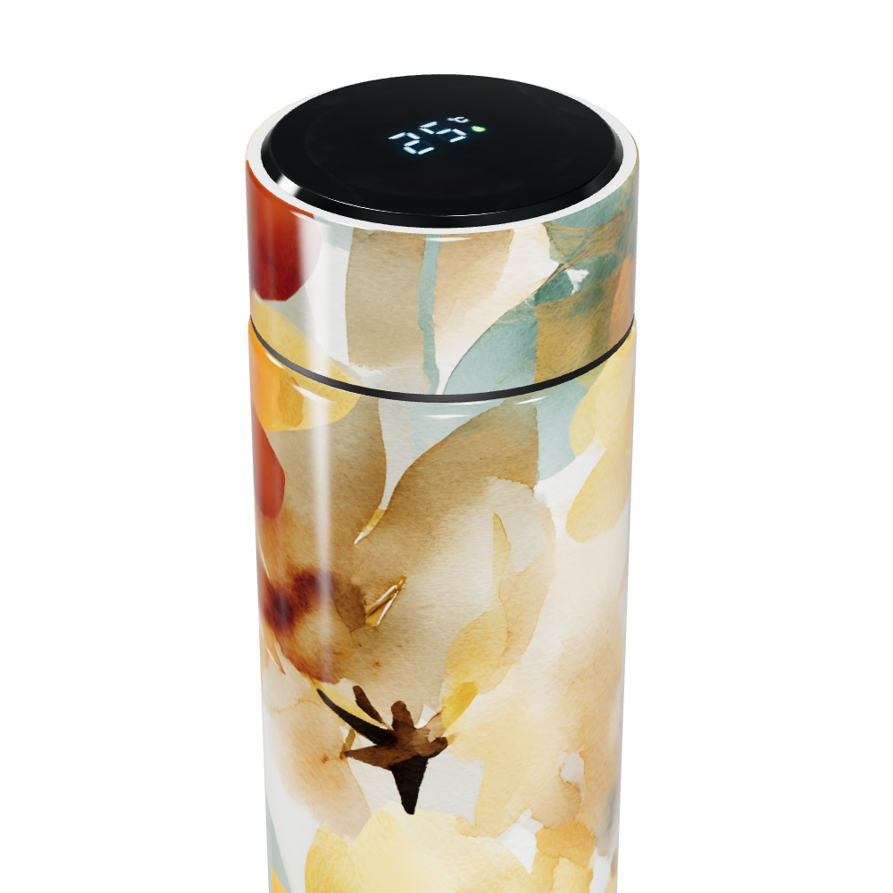 Garrafa Térmica Touch - Floral Digital Colorida