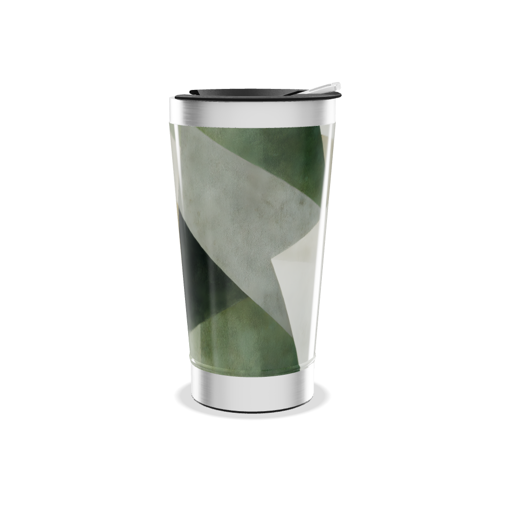 Copo Térmico - Design Geométrico Colorido