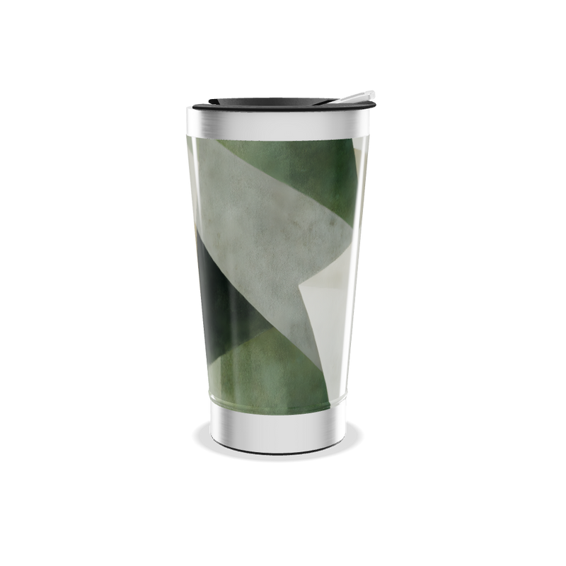 Copo Térmico - Design Geométrico Colorido