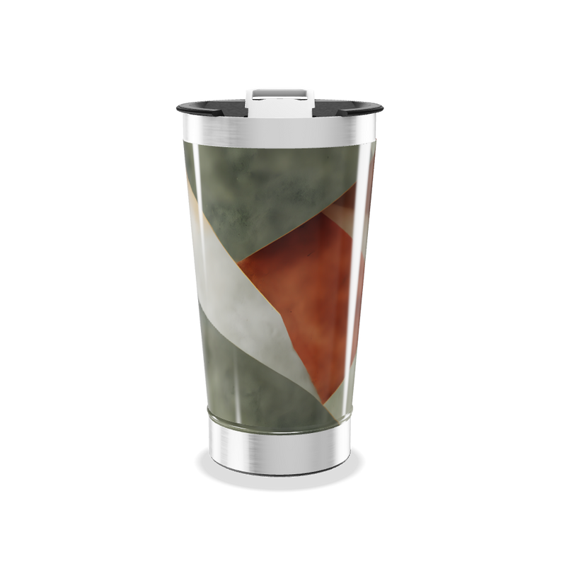 Copo Térmico - Estampa Geométrica Colorida