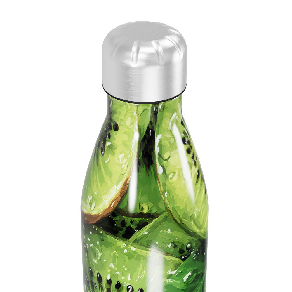 Garrafa Inox Estampa Kiwi Verde