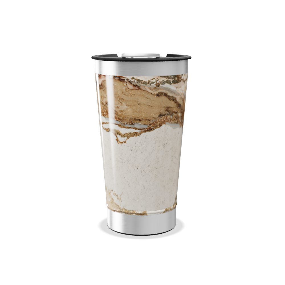 Copo Térmico - Mármore Bege Inox