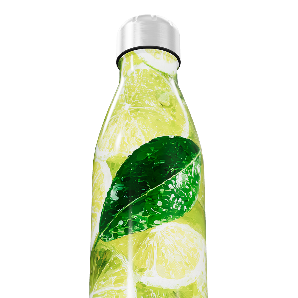 Garrafa Inox - Estampa Limões