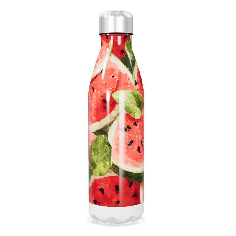 Garrafa Inox - Estampa Melancia Colorida