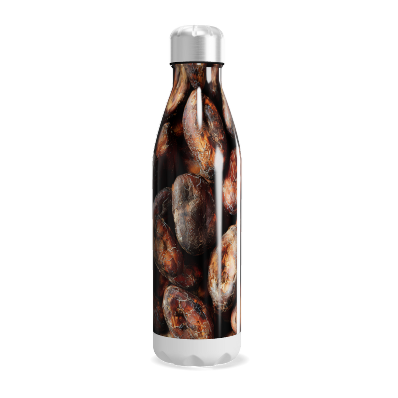 Garrafa Inox - Estampa Grãos de Café