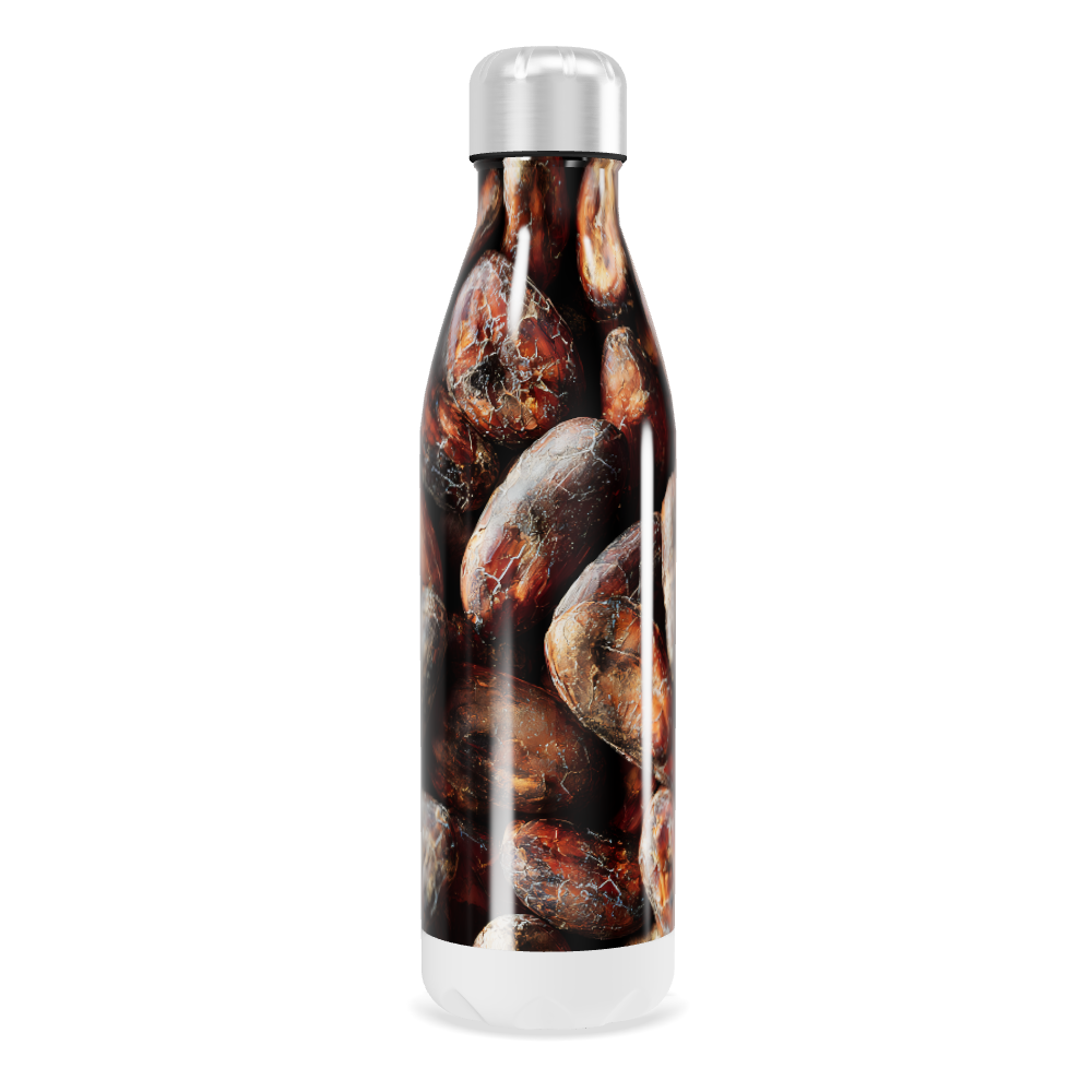 Garrafa Inox - Estampa Grãos de Café