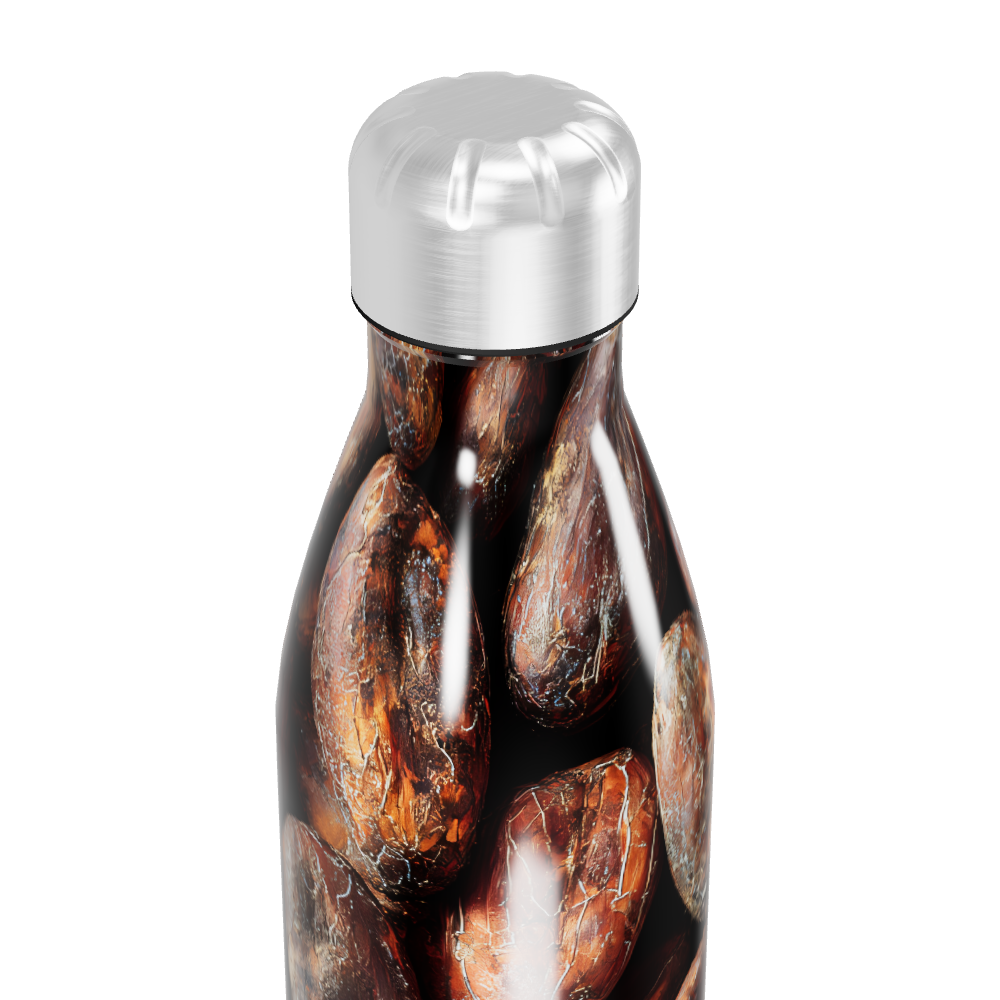 Garrafa Inox - Estampa Grãos de Café