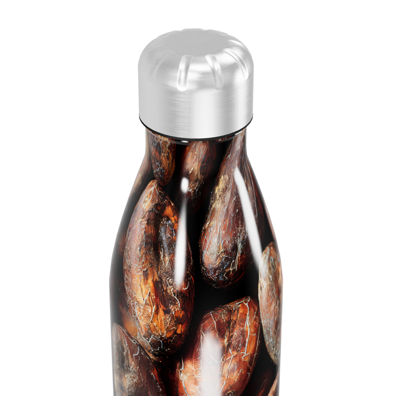 Garrafa Inox - Estampa Grãos de Café