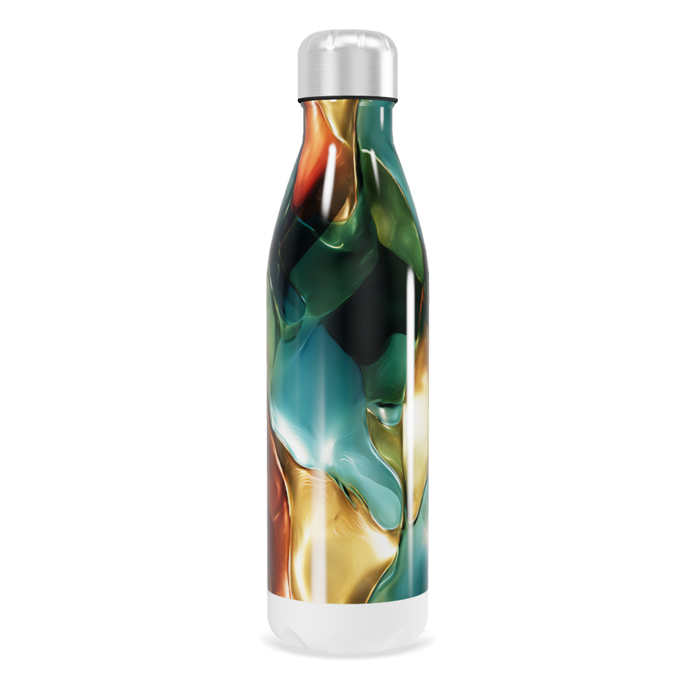 Garrafa Inox - Estampa Colorida Abstrata