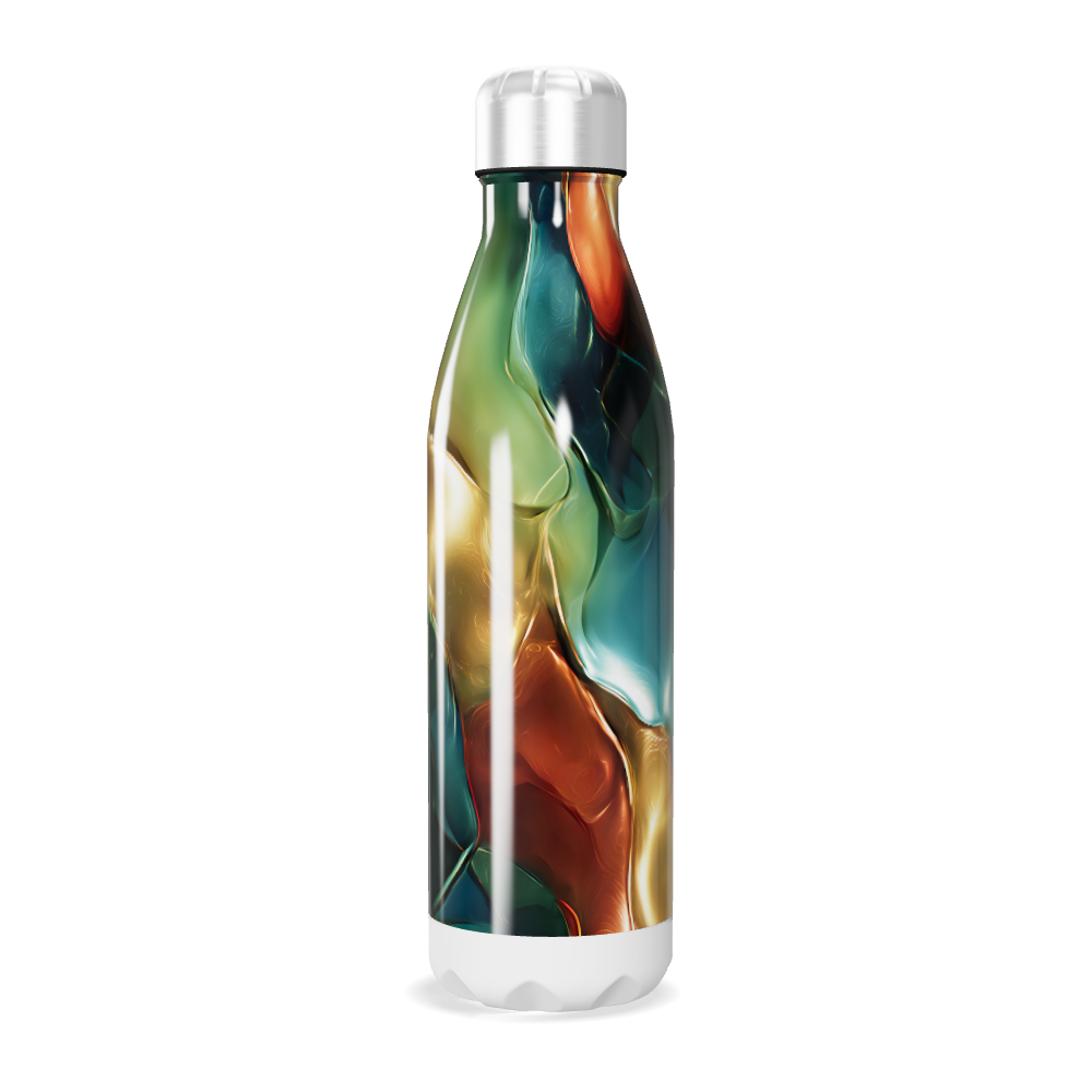 Garrafa Inox - Estampa Colorida Abstrata