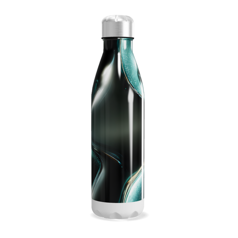 Garrafa Inox - Design Preto Verde