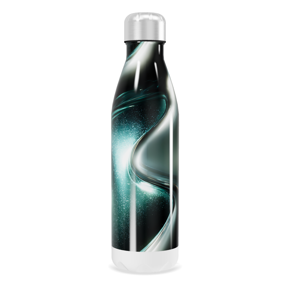 Garrafa Inox - Design Preto Verde