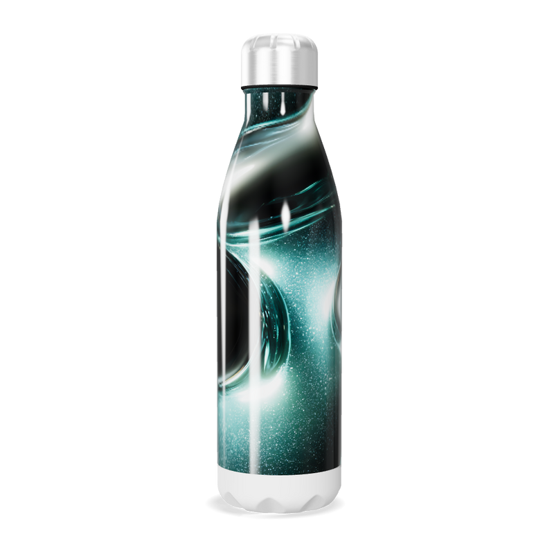 Garrafa Inox - Design Preto Verde